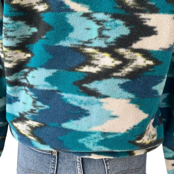 Patagonia Synchilla 1/4 snap pullover fleece Trout Tales Elwha Blue size M - Picture 12 of 16